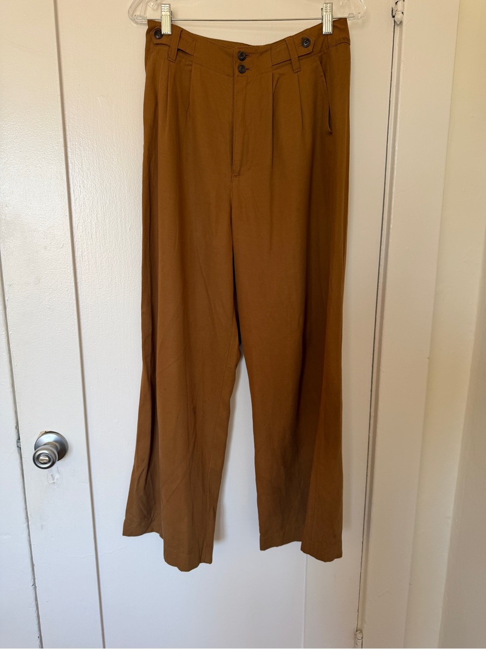 Madewell Women’s Wide-Leg Trousers in Warm Tan